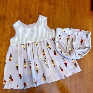 Hanna Andersson Ice Cream Dress Set 6-12M